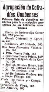 1935 - Lista de Donativos
