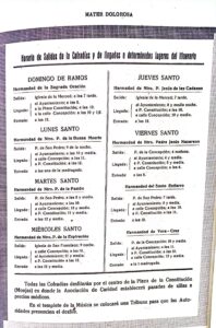 1935 - Primeros Horarios e Itinerarios